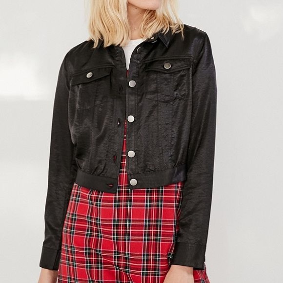 satin trucker jacket